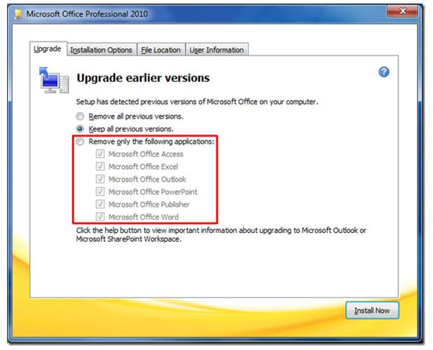 how to upgrade microsoft office 2007 to 2010